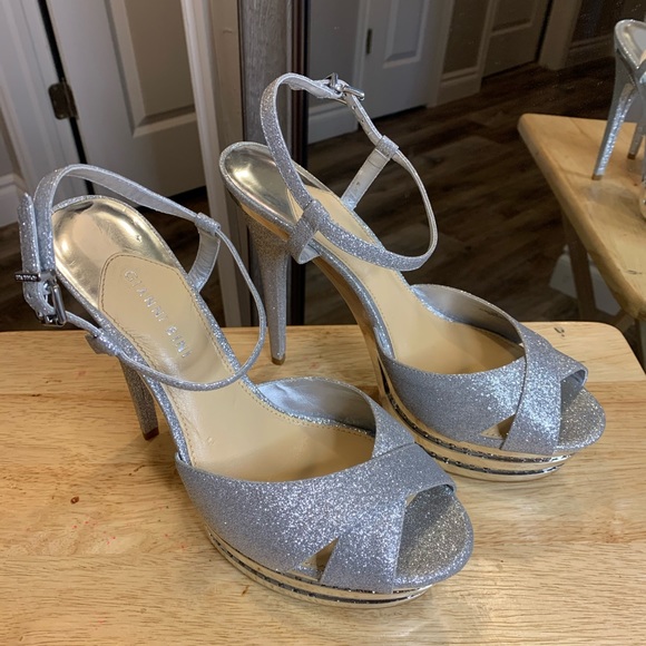 GIANNI BINI | Silver Platform Heels - Picture 3 of 15